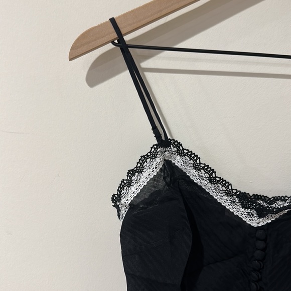 NEW • Veronica Beard • Women’s Bimini Tank Top Crochet Lace Print at the top Sm - Picture 2 of 4